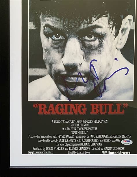 raging bull signed poster ceel